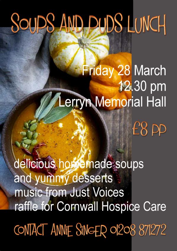 Soups and Puds fundraising lunch